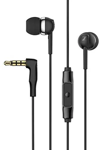 Sennheiser Ausinės CX 80S su laidu, į ausis įkišamos, Mikrofonas, Juodas