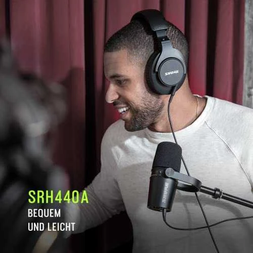 Shure SRH440A-EFS ausinės, juodos spalvos