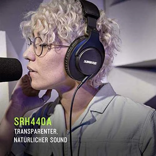 Shure SRH440A-EFS ausinės, juodos spalvos