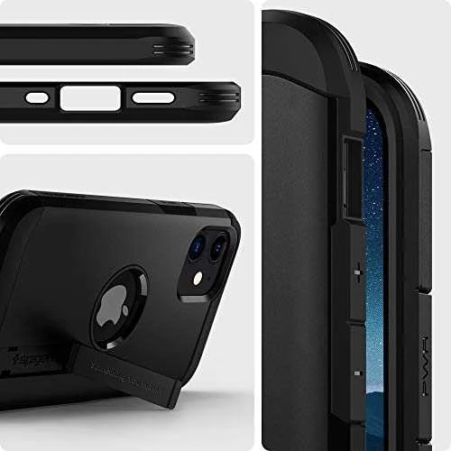 Dėklas Spigen ACS01753, skirtas iPhone 12 Mini, juodas