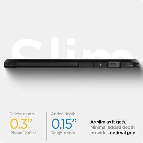 Dėklas Spigen ACS01753, skirtas iPhone 12 Mini, juodas