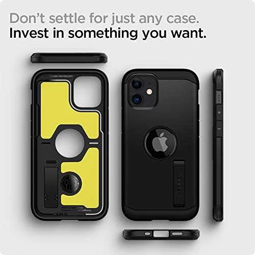 Dėklas Spigen ACS01753, skirtas iPhone 12 Mini, juodas