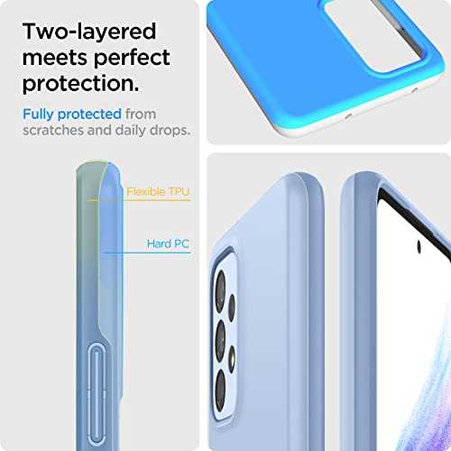 Dėklas Spigen Thin Fit, skirtas Galaxy A53 5G, mėlynas