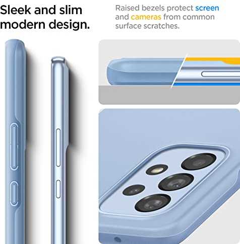 Dėklas Spigen Thin Fit, skirtas Galaxy A53 5G, mėlynas