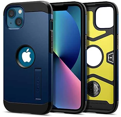 Dėklas Spigen Tough Armor, skirtas iPhone 13, mėlynas