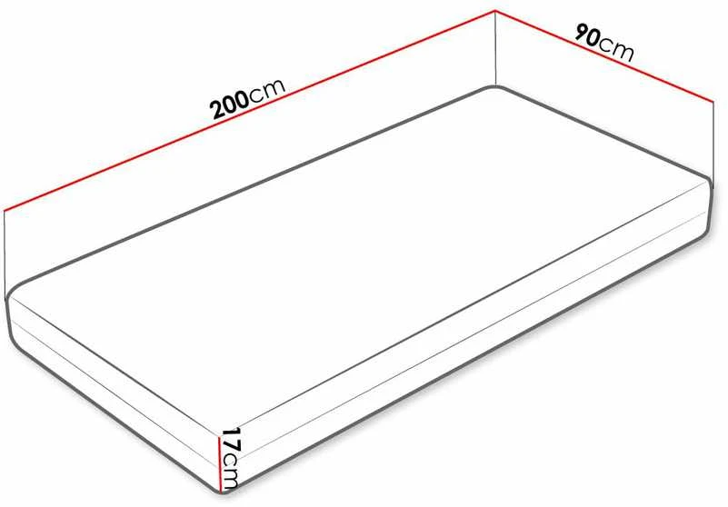 Spyruoklinis čiužinys Resta, 90x200 cm