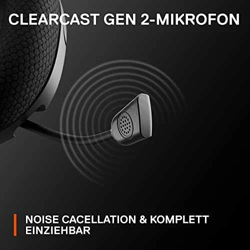 Ausinės žaidimams su mikrofonu SteelSeries Arctis Nova 1P Over-Ear, Juodos spalvos