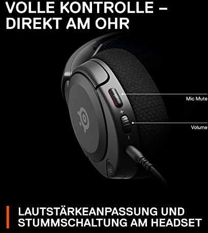 Ausinės žaidimams su mikrofonu SteelSeries Arctis Nova 1P Over-Ear, Juodos spalvos