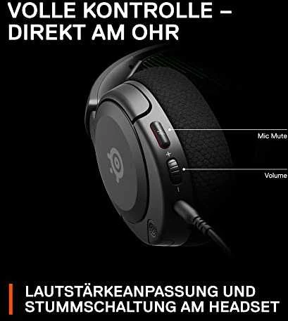Ausinės žaidimams su mikrofonu SteelSeries Arctis Nova 1X Over-Ear, Juodos spalvos