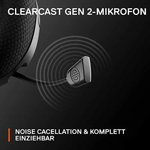 Ausinės žaidimams su mikrofonu SteelSeries Arctis Nova 1X Over-Ear, Juodos spalvos