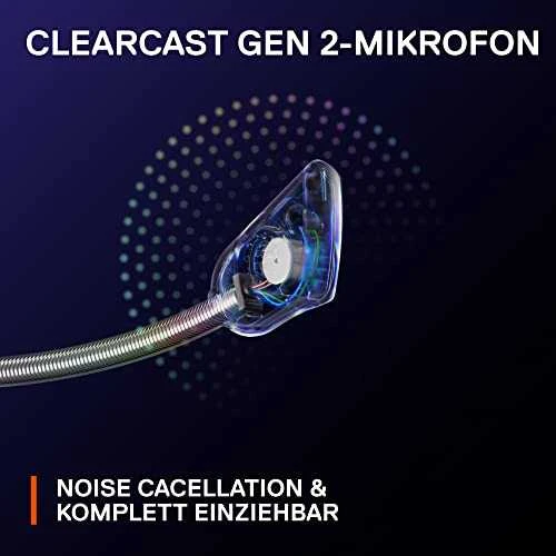Belaidės žaidimų ausinės SteelSeries Arctis Nova 7, Juodos spalvos