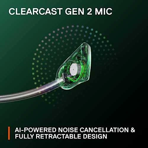 Belaidės ausinės su mikrofonu SteelSeries Arctis Nova 7X Over-Ear, Juodos/Žalios spalvos
