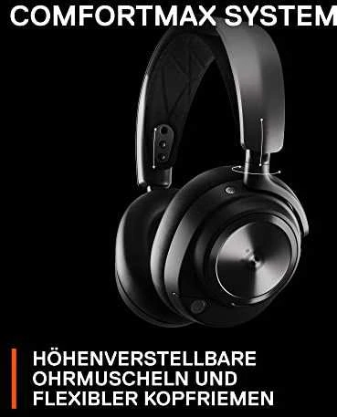 Belaidės ausinės žaidimams SteelSeries Arctis Nova Pro, Skirta PC ir PlayStation, Juodos spalvos