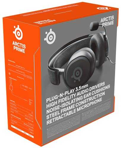 Žaidimų ausinės SteelSeries Arctis Prime, Juodos spalvos
