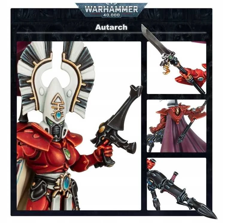 Surenkama figūrėlė Warhammer 40k Aeldari Autarch