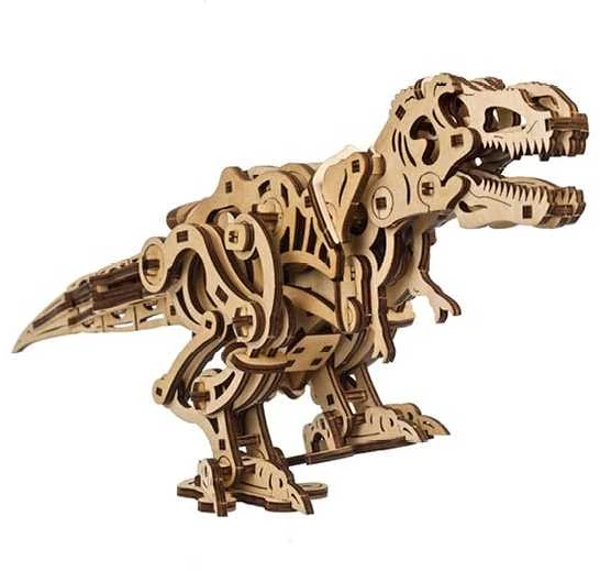 Tyrannosaurus Rex - mechaninis surinkimo modelis - fanera - 249 elementai - Ugearsmodels