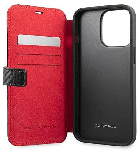 Ferrari Telefono dėklas iPhone 13 Pro, juodas