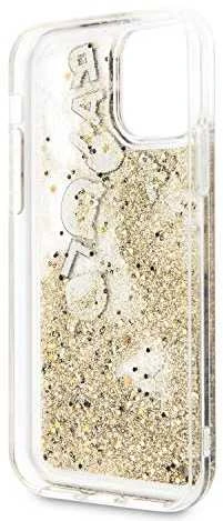 Telefono dėklas Karl Lagerfeld KLHCN58ROGO iPhone 11 Pro juodas & auksinis hard case Glitter