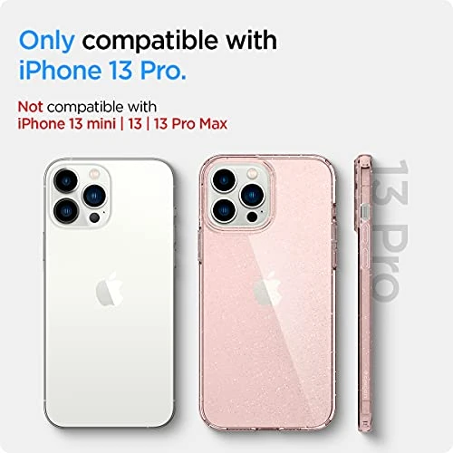 Spigen Telefono dėklas Liquid Cristal, skirtas iPhone 13 Pro, rožinis