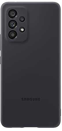 Dėklas Samsung Galaxy A53 5G silikoninis dangtelis Juodas Juodas