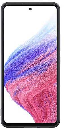 Dėklas Samsung Galaxy A53 5G silikoninis dangtelis Juodas Juodas