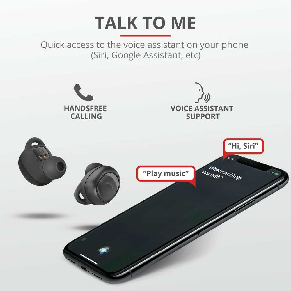 Belaidės TWS Ausinės Trust Duet XP Bluetooth, 23256