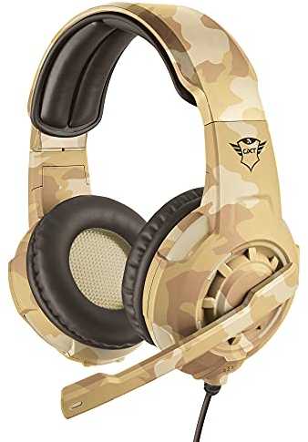 Žaidimų ausinės Trust GXT 310D Radius, Desert Camo, 22208