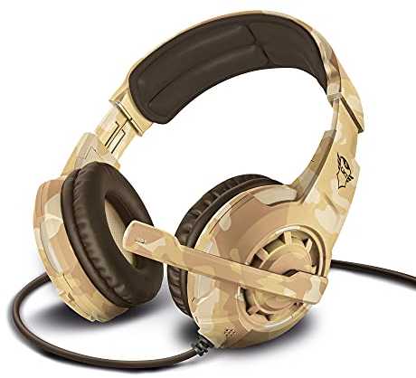 Žaidimų ausinės Trust GXT 310D Radius, Desert Camo, 22208