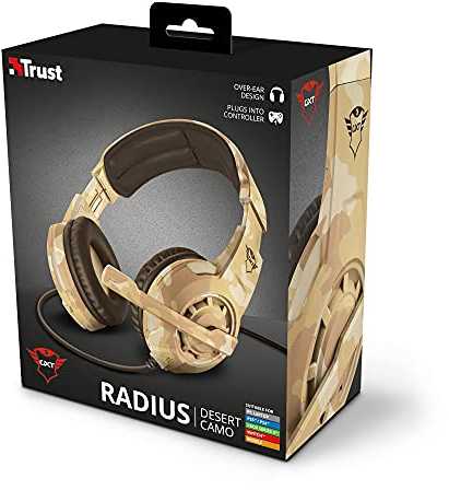Žaidimų ausinės Trust GXT 310D Radius, Desert Camo, 22208