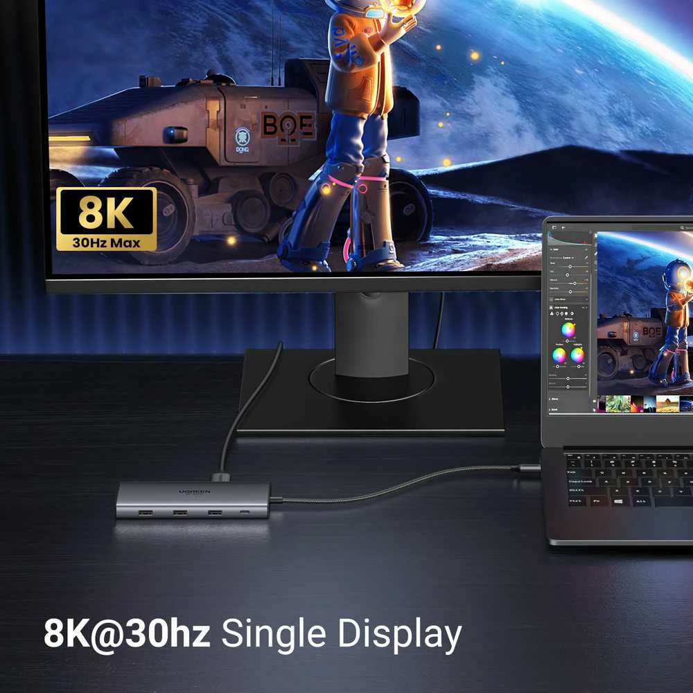 UGREEN "Revodok Pro 210" USB C prijungimo stotelė