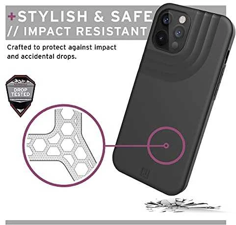 Dėklas Urban Armor Gear Anchor skirtas iPhone 12 Pro Max, juodas