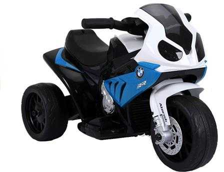 Lean Cars Vienvietis vaikiškas elektrinis motociklas BMW S1000RR, mėlynas