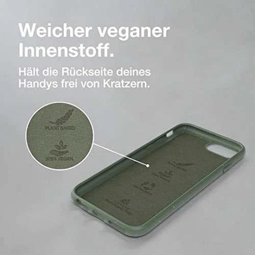 Dėklas Woodcessories BioCase, skirtas iPhone 8/7/6s, žalia