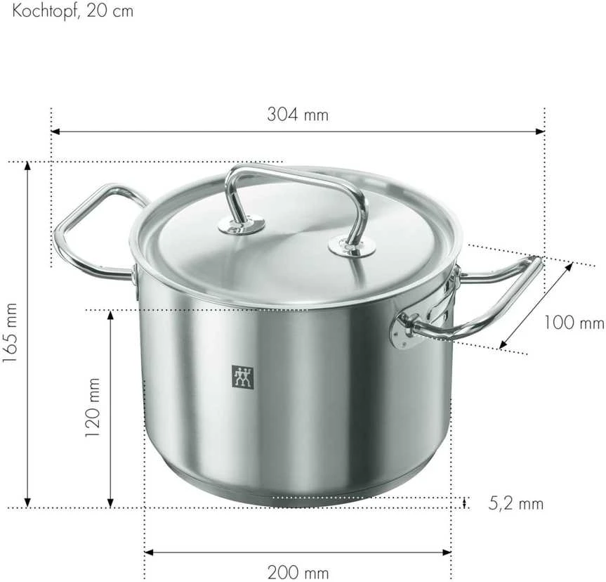 Zwilling puodas su dangčiu 3,5 l