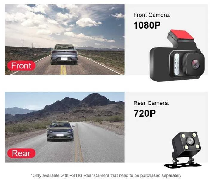 1080p FHD DVR automobilių vaizdo įrašymo įrenginys