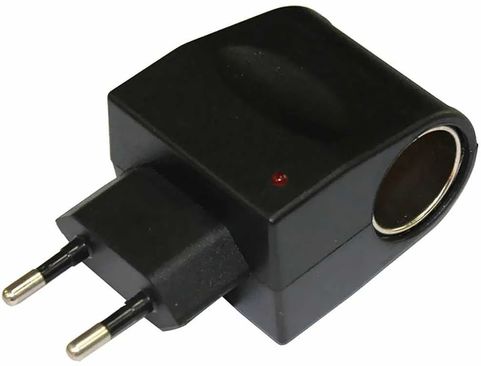 220V į 12V automobilinį lizdą keitiklis (EU Plug) – naudokite automobilinius įrenginius namuose