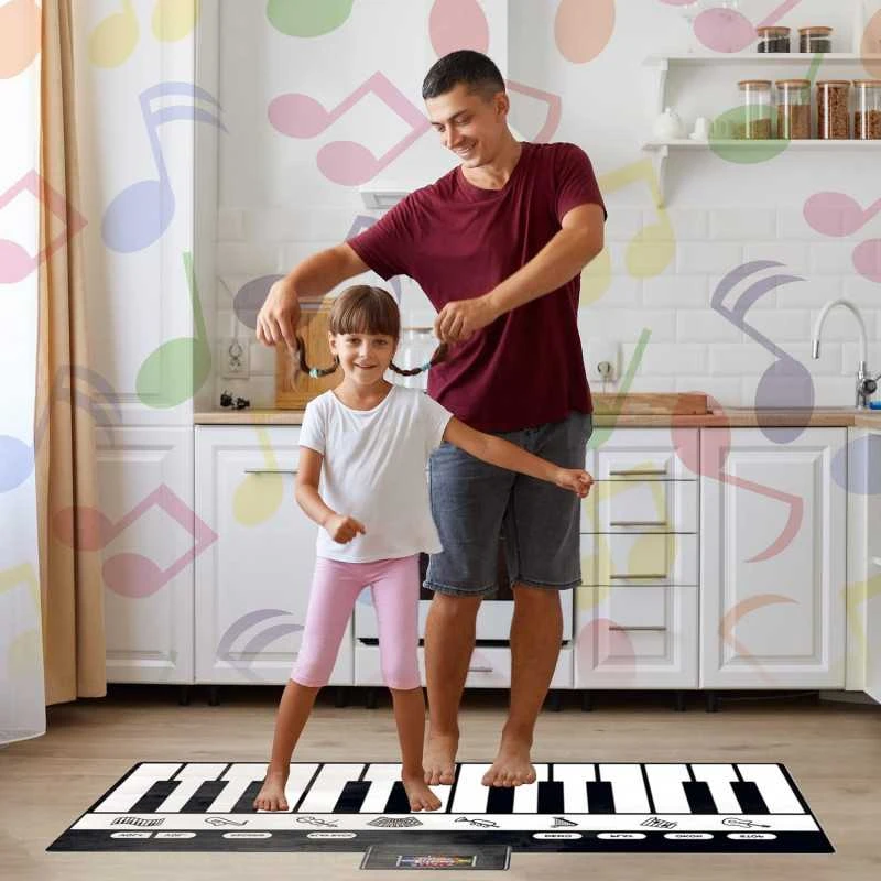 24 klavišų grindų muzikinis žaidimų kilimėlis