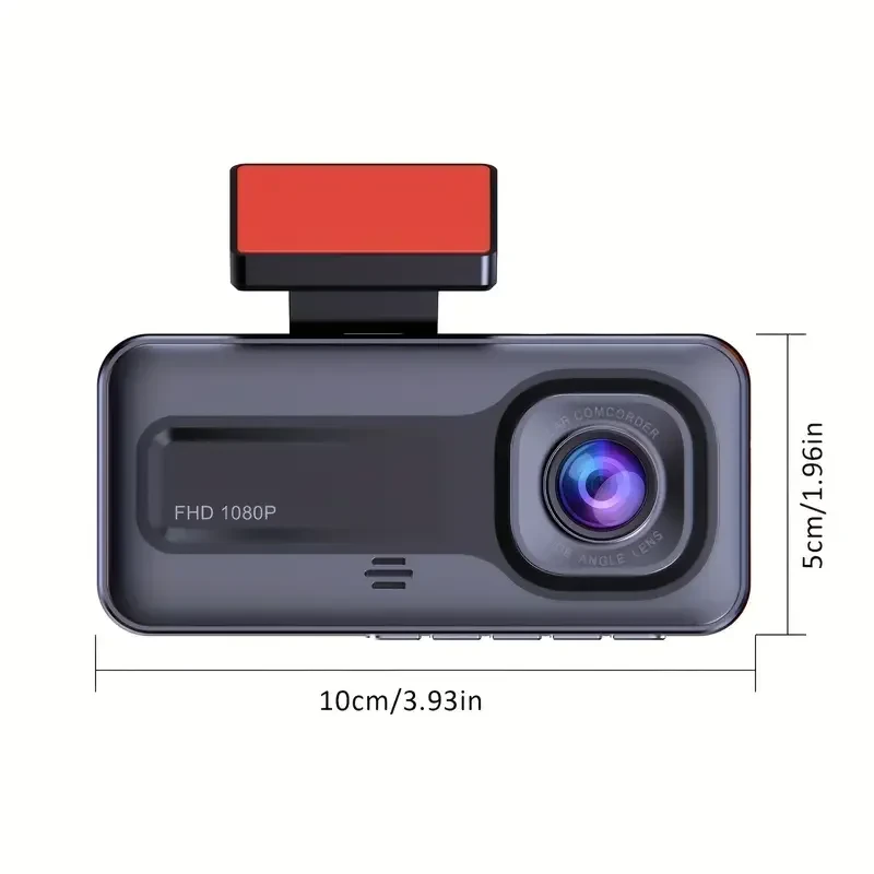 3 kamerų automobilio DVR 1080P vaizdo registratorius