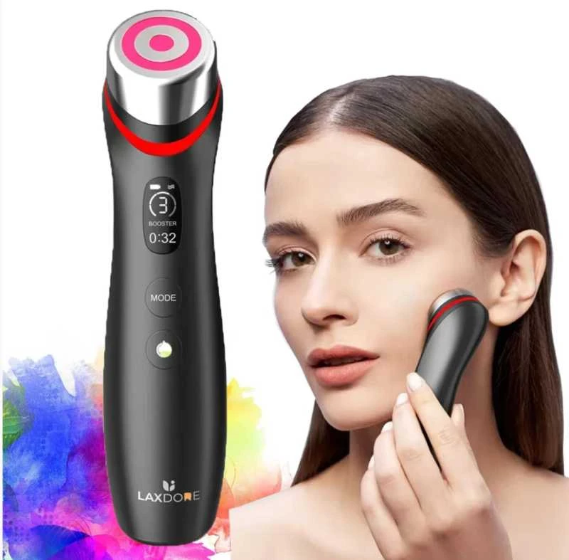 6 in 1 Ager Booster Pro – pažangi veido odos terapijos sistema su LED ir oro impulsų technologija