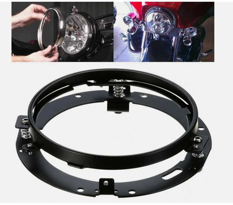 7 colių LED priekinių žibintų tvirtinimo kronšteinas, apvalus, skirtas Harley Jeep Wrangler