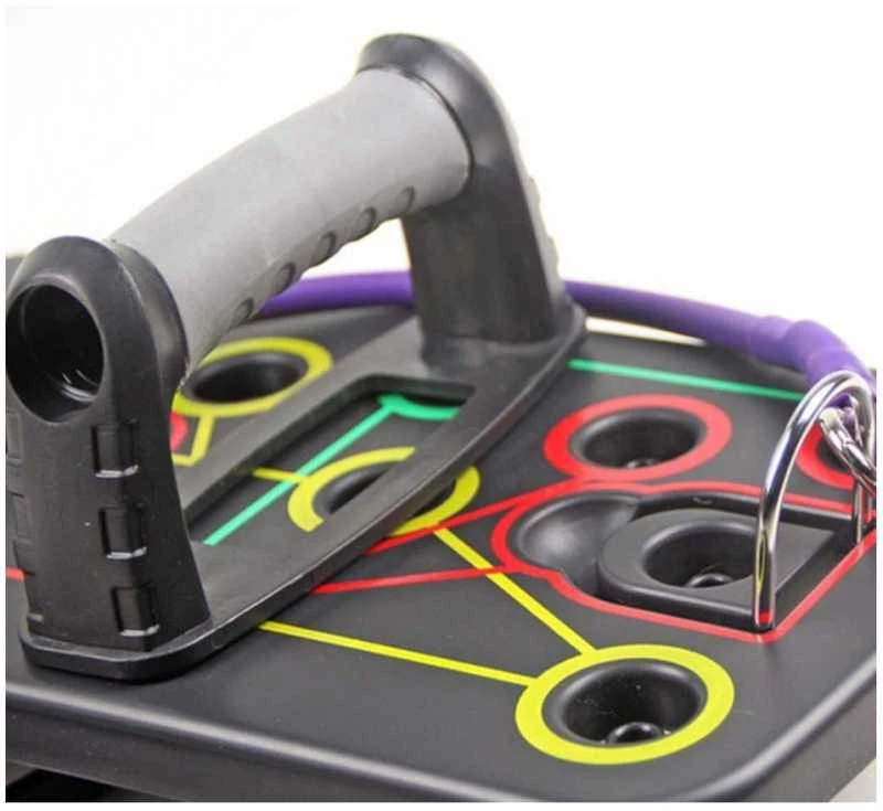 9 in 1 „Push Up Rack“ atramos stovas su pasipriešinimo juostomis
