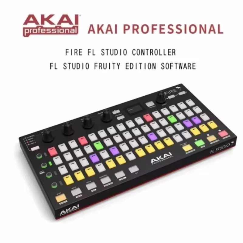 Akai Professional Fire – FL Studio Performance Controller su 4×16 RGB pad matrica, OLED ekranu ir MIDI valdymu