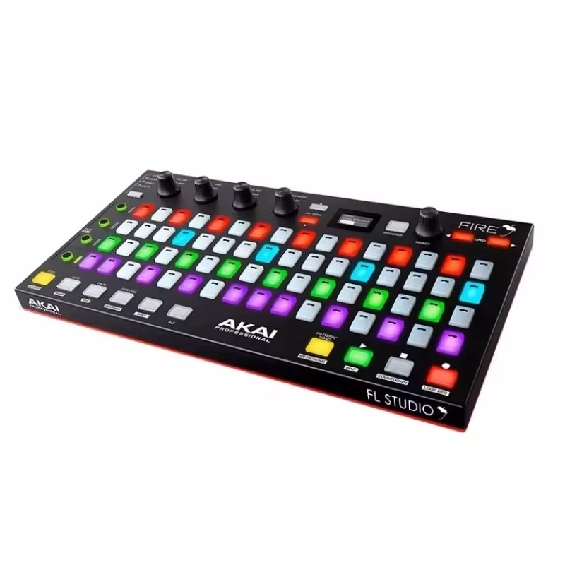 Akai Professional Fire – FL Studio Performance Controller su 4×16 RGB pad matrica, OLED ekranu ir MIDI valdymu