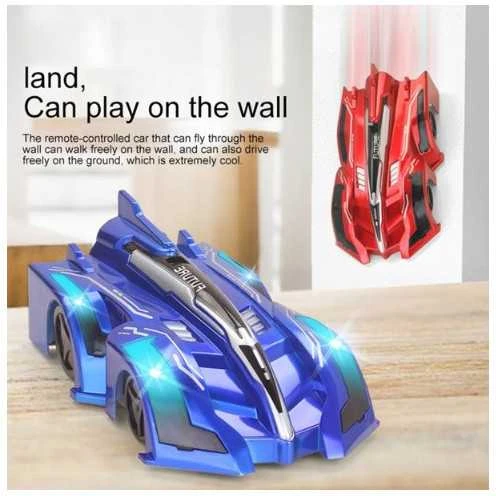 Anti Gravity Lubinis laipiojantis automobilis, elektrinis 360, besisukantis kaskadininkas RC automobilis, raudonas