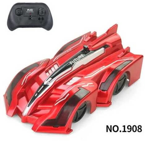 Anti Gravity Lubinis laipiojantis automobilis, elektrinis 360, besisukantis kaskadininkas RC automobilis, raudonas