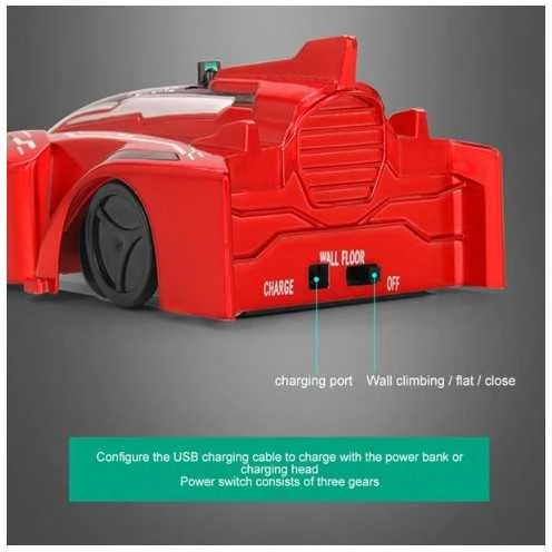 Anti Gravity lubomis ir sienomis važiuojantis automobilis (Mėlynas)