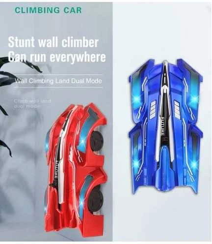 Anti Gravity lubomis ir sienomis važiuojantis automobilis (Mėlynas)