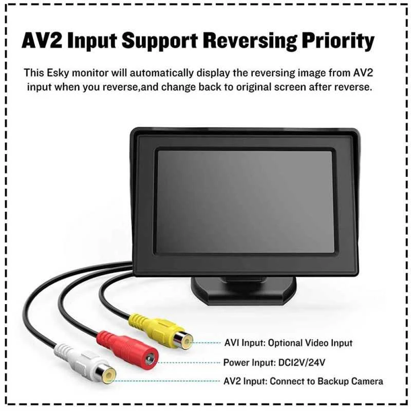 "Auto Pearl 2-in-1" LCD ekrano parkavimo kamera