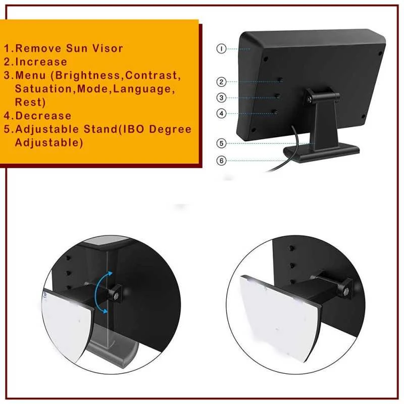 "Auto Pearl 2-in-1" LCD ekrano parkavimo kamera