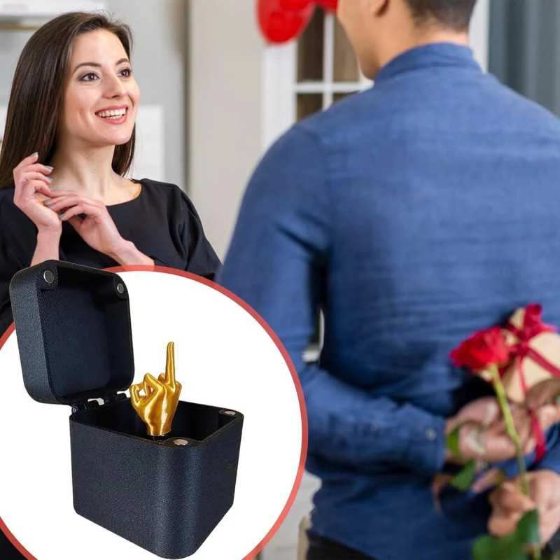 Pop-Up "Middle Finger" Gift Box – Funny Surprise Box with a Pop-Up Middle Finger